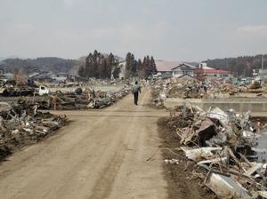 Noda village after quake and tsunami